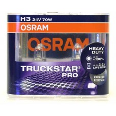 64156 TSP  EURO (2шт)  H3  24v 70w  PK22s +100% TRUCKSTAR PRO  OSRAM автолампа